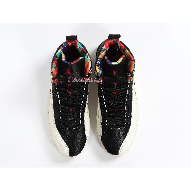 Air Jordan 12 Retro 2019 Chinese New Year CI2977-006 Black/Sail-Metallic Gold-True Red Sneakers