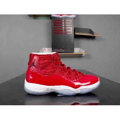 Air Jordan 11 Retro Win Like 96  378037-623 Gym Red/White-Black Mens Womens Shoes