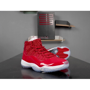 Air Jordan 11 Retro Win Like 96  378037-623 Gym Red/White-Black Mens Womens Shoes