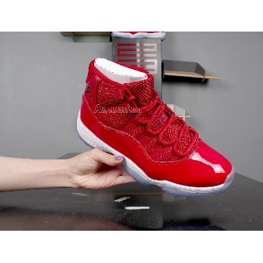 Air Jordan 11 Retro Win Like 96  378037-623 Gym Red/White-Black Mens Womens Shoes