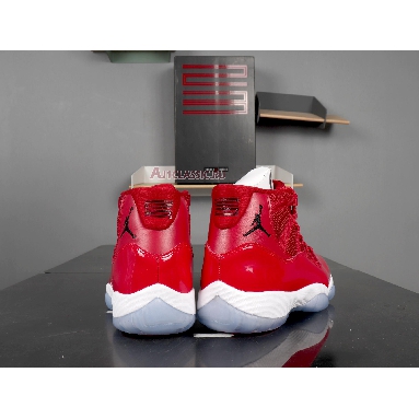 Air Jordan 11 Retro Win Like 96  378037-623 Gym Red/White-Black Mens Womens Shoes