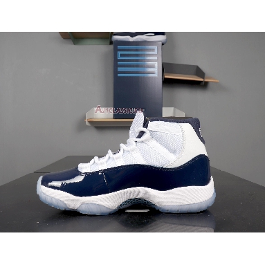 Air Jordan 11 Retro Win Like 82 378037-123 White/University Blue-Midnight Navy Sneakers