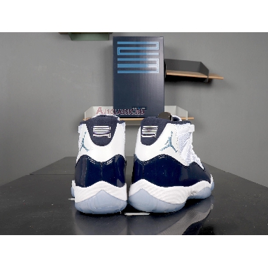 Air Jordan 11 Retro Win Like 82 378037-123 White/University Blue-Midnight Navy Mens Womens Shoes