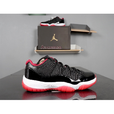 Air Jordan 11 Retro Low Bred 528895-012 Black/True Red White Sneakers