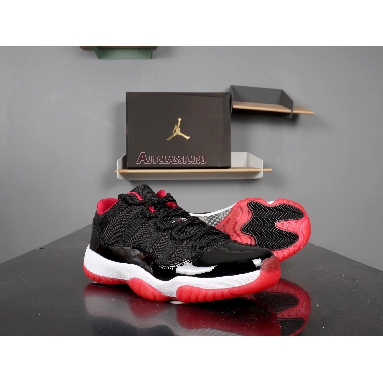 Air Jordan 11 Retro Low Bred 528895-012 Black/True Red White Sneakers