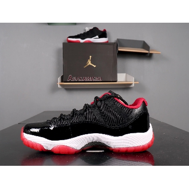 Air Jordan 11 Retro Low Bred 528895-012 Black/True Red White Sneakers