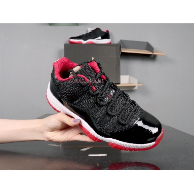 Air Jordan 11 Retro Low Bred 528895-012 Black/True Red White Sneakers