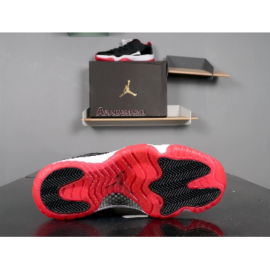 Air Jordan 11 Retro Low Bred 528895-012 Black/True Red White Mens Womens Shoes