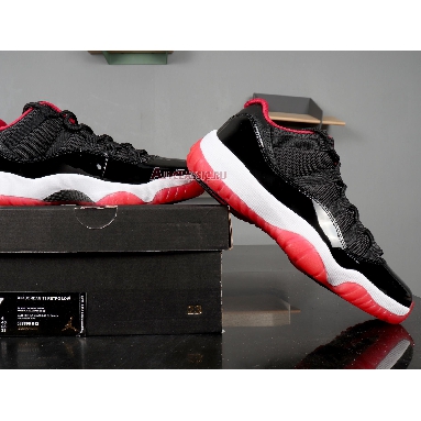 Air Jordan 11 Retro Low Bred 528895-012 Black/True Red White Mens Womens Shoes