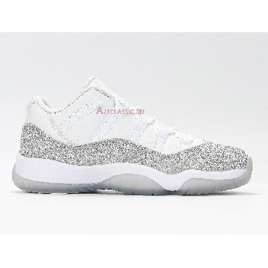 Air Jordan 11 Retro WMNS Low Metallic Silver AH0715-100 White/Metallic Silver-Vast Grey Sneakers