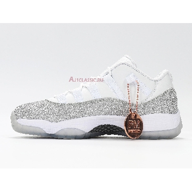 Air Jordan 11 Retro WMNS Low Metallic Silver AH0715-100 White/Metallic Silver-Vast Grey Sneakers