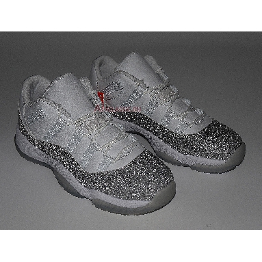 Air Jordan 11 Retro WMNS Low Metallic Silver AH0715-100 White/Metallic Silver-Vast Grey Sneakers