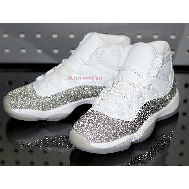 Wmns Air Jordan 11 Retro Vast Grey AR0715-100 White/Metallic Silver-Vast Grey Mens Womens Shoes