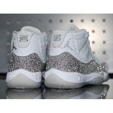 Wmns Air Jordan 11 Retro Vast Grey AR0715-100 White/Metallic Silver-Vast Grey Mens Womens Shoes