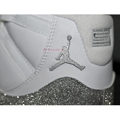 Wmns Air Jordan 11 Retro Vast Grey AR0715-100 White/Metallic Silver-Vast Grey Mens Womens Shoes