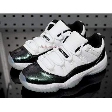 Air Jordan 11 Retro Low Emerald 528895-145 White/Emerald Rise-Black Sneakers