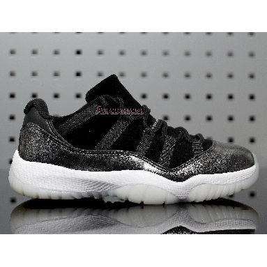 Air Jordan 11 Low Barons 528895-010 Black/Metallic Silver-White Sneakers