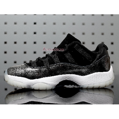 Air Jordan 11 Low Barons 528895-010 Black/Metallic Silver-White Sneakers