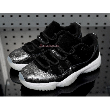 Air Jordan 11 Low Barons 528895-010 Black/Metallic Silver-White Sneakers