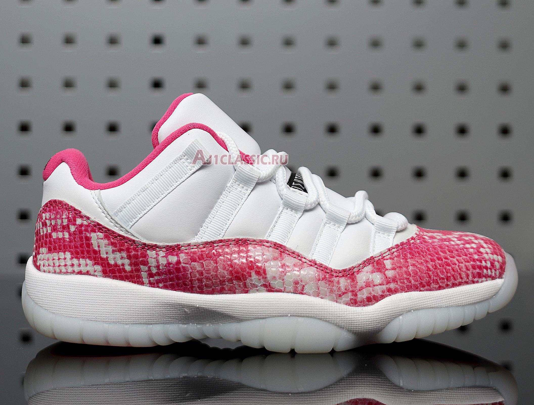 New Wmns Air Jordan 11 Retro Low "Pink Snakeskin" AH7860-106 Shoes