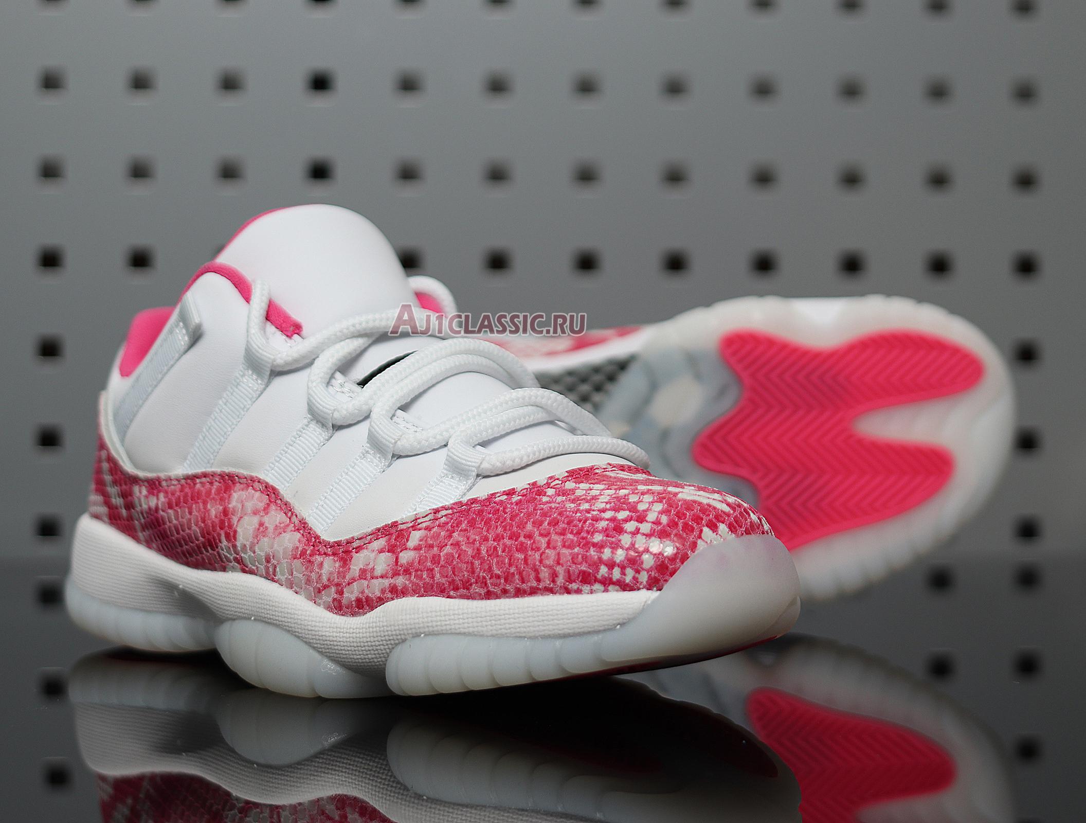 New Wmns Air Jordan 11 Retro Low "Pink Snakeskin" AH7860-106 Shoes