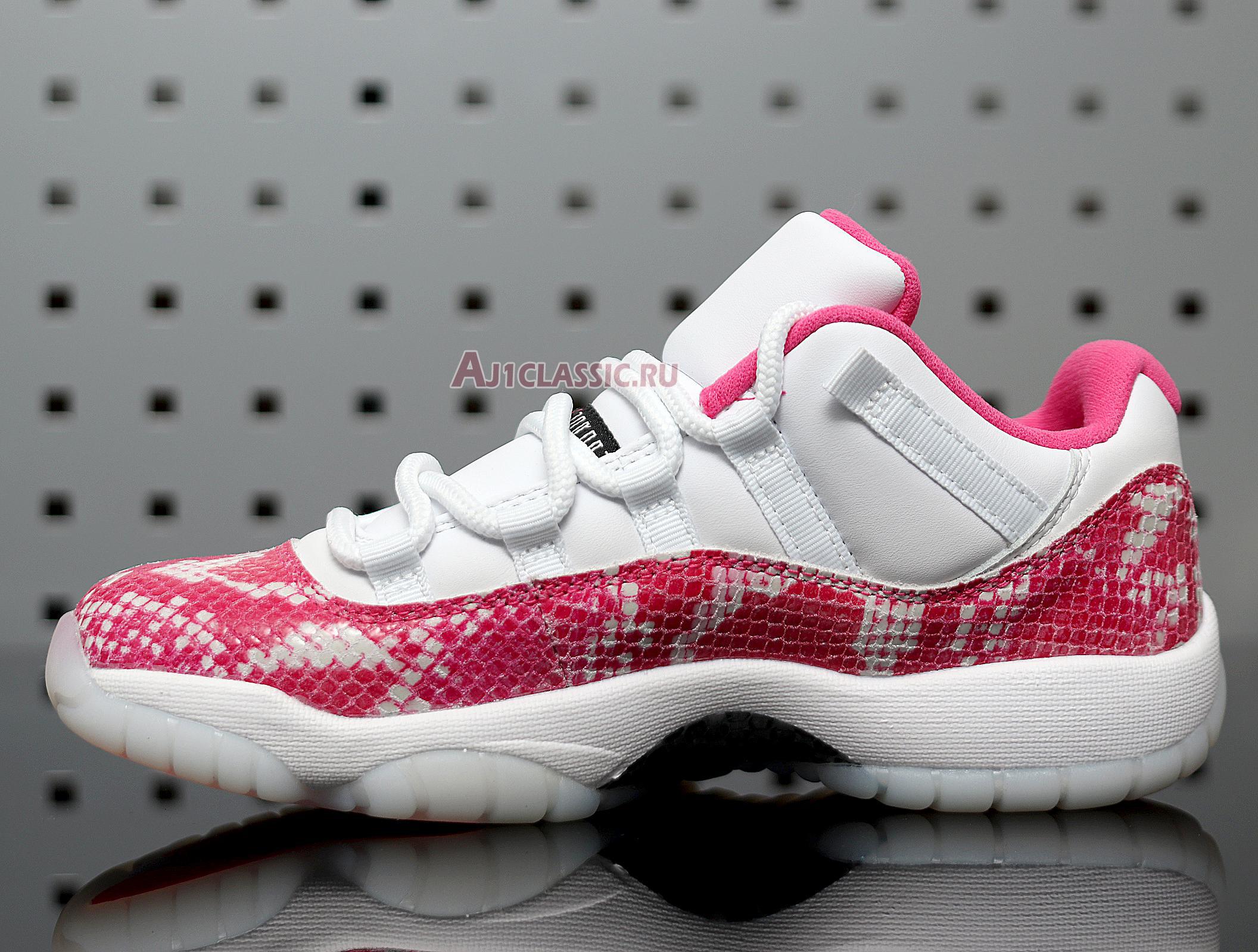 New Wmns Air Jordan 11 Retro Low "Pink Snakeskin" AH7860-106 Shoes