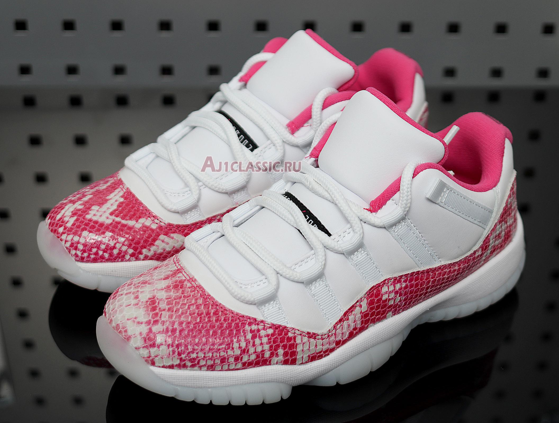 New Wmns Air Jordan 11 Retro Low "Pink Snakeskin" AH7860-106 Shoes