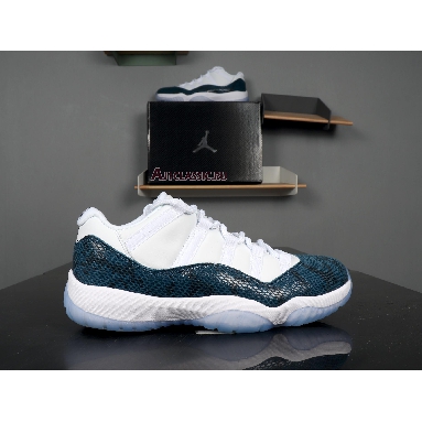 Air Jordan 11 Retro Low Navy Snakeskin 2019 CD6846-102 White/Black-Navy Sneakers