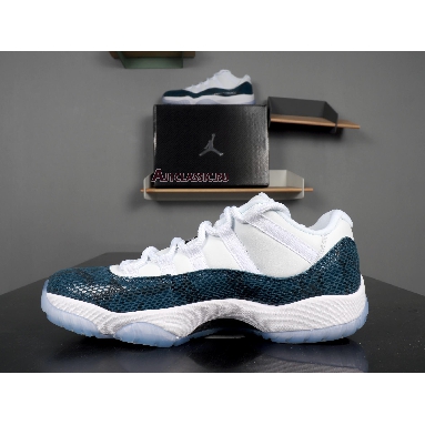 Air Jordan 11 Retro Low Navy Snakeskin 2019 CD6846-102 White/Black-Navy Sneakers