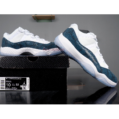 Air Jordan 11 Retro Low Navy Snakeskin 2019 CD6846-102 White/Black-Navy Sneakers