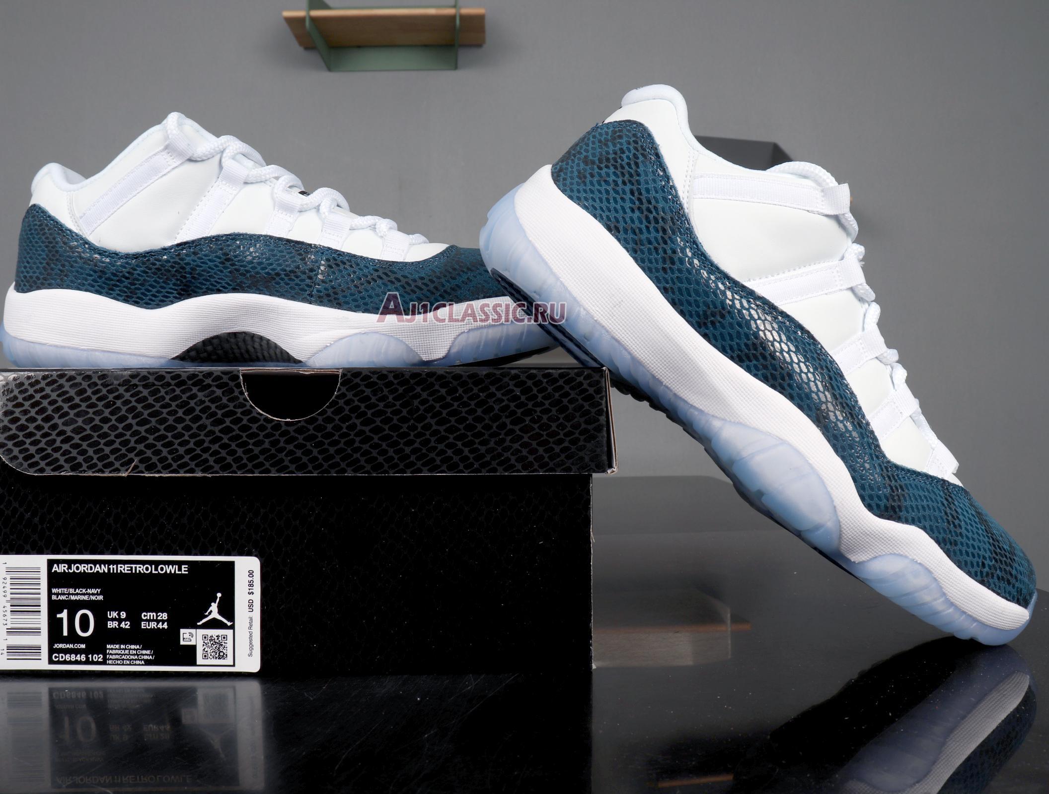 Air Jordan 11 Retro Low "Navy Snakeskin" 2019 CD6846-102