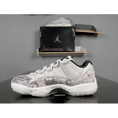 Air Jordan 11 Retro Low Light Bone Snakeskin CD6846-002 Light Bone/University Red-Sail-Black Sneakers