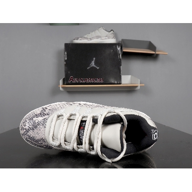 Air Jordan 11 Retro Low Light Bone Snakeskin CD6846-002 Light Bone/University Red-Sail-Black Sneakers