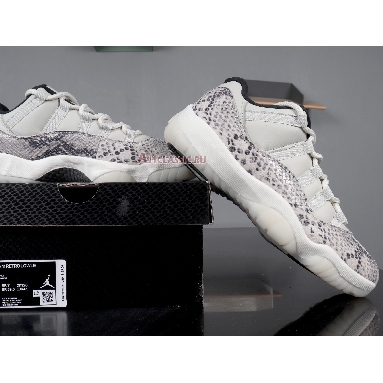 Air Jordan 11 Retro Low Light Bone Snakeskin CD6846-002 Light Bone/University Red-Sail-Black Sneakers