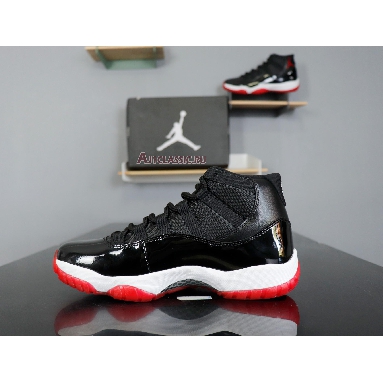 Air Jordan 11 Retro Bred 2012 378037-010 Black/Varsity Red-White Mens Womens Shoes