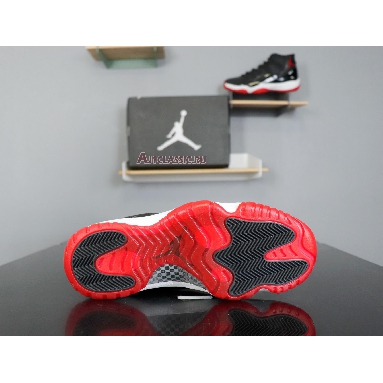 Air Jordan 11 Retro Bred 2012 378037-010 Black/Varsity Red-White Mens Womens Shoes