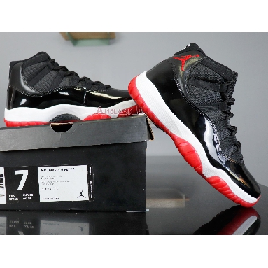 Air Jordan 11 Retro Bred 2012 378037-010 Black/Varsity Red-White Mens Womens Shoes