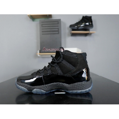 Air Jordan 11 Retro Cap and Gown 378037-005 Black/Black-Black Mens Womens Shoes