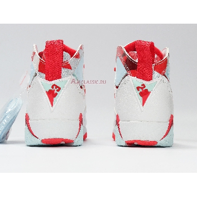 Air Jordan 7 Retro GS Topaz Mist 442960-104 White/Topaz Mist-Ember Glow-Gym Red Mens Womens Shoes