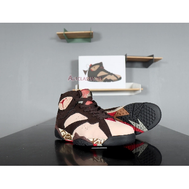 Patta x Air Jordan 7 Retro OG SP Shimmer AT3375-200 Shimmer/Tough Red-Velvet Brown Mens Womens Shoes