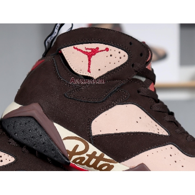 Patta x Air Jordan 7 Retro OG SP Shimmer AT3375-200 Shimmer/Tough Red-Velvet Brown Mens Womens Shoes