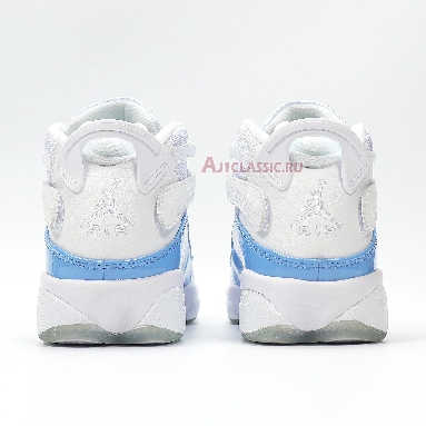 Air Jordan 6 Rings UNC CW7037-100 White/Valor Blue-Ice-White Sneakers