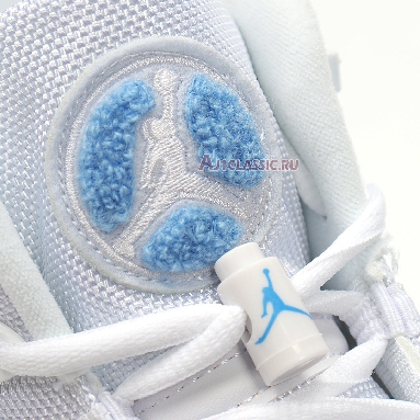 Air Jordan 6 Rings UNC CW7037-100 White/Valor Blue-Ice-White Sneakers