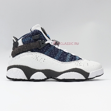 Air Jordan 6 Rings Flint 322992-141 White/French Blue-Flint Grey-University Blue Sneakers