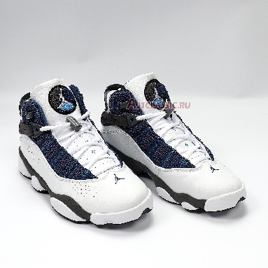 Air Jordan 6 Rings Flint 322992-141 White/French Blue-Flint Grey-University Blue Sneakers