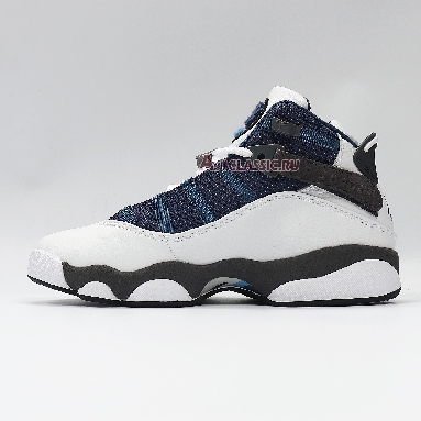 Air Jordan 6 Rings Flint 322992-141 White/French Blue-Flint Grey-University Blue Sneakers