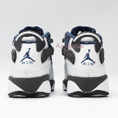 Air Jordan 6 Rings Flint 322992-141 White/French Blue-Flint Grey-University Blue Sneakers