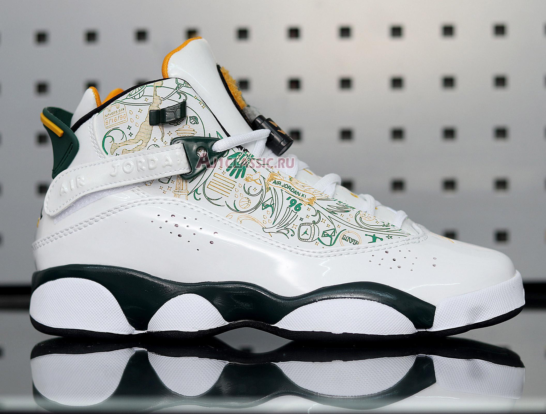 New Air Jordan 6 Rings "Seattle Supersonics" 322992-102 Shoes