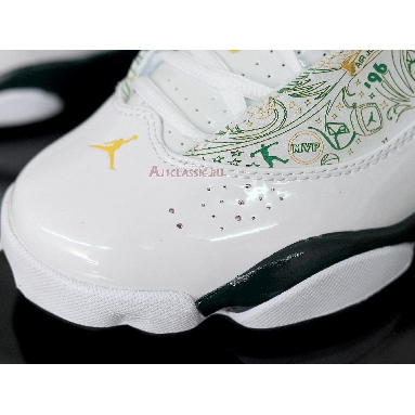 Air Jordan 6 Rings Seattle Supersonics 322992-102 White/Green-Yellow Sneakers