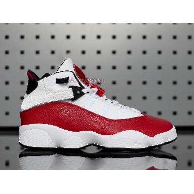 Air Jordan 6 Rings White University Red 322992-120 White/University Red-Black Sneakers